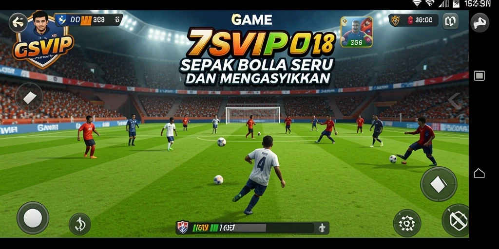 Screenshot gameplay 7SVIP yang menampilkan aksi seru di lapangan.