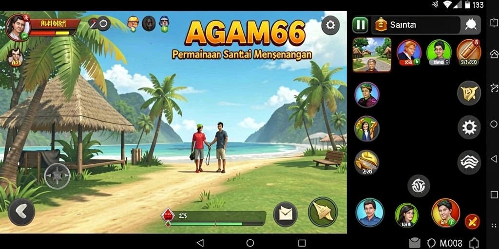 Tampilan gameplay <strong>AGAM66</strong> yang penuh warna dan menyenangkan.