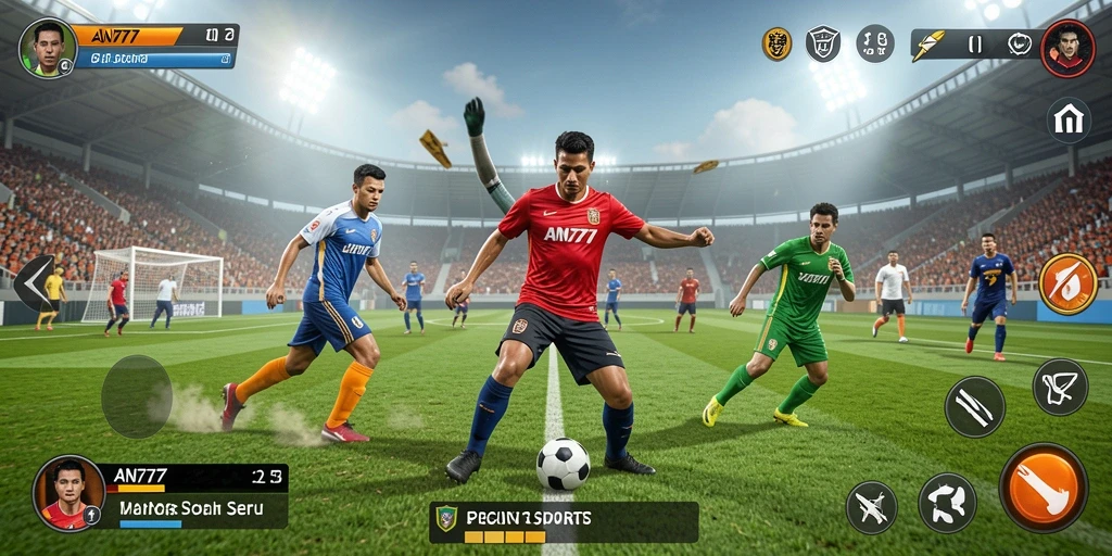 Tampilan gameplay AN777 yang menegangkan dan penuh aksi.
