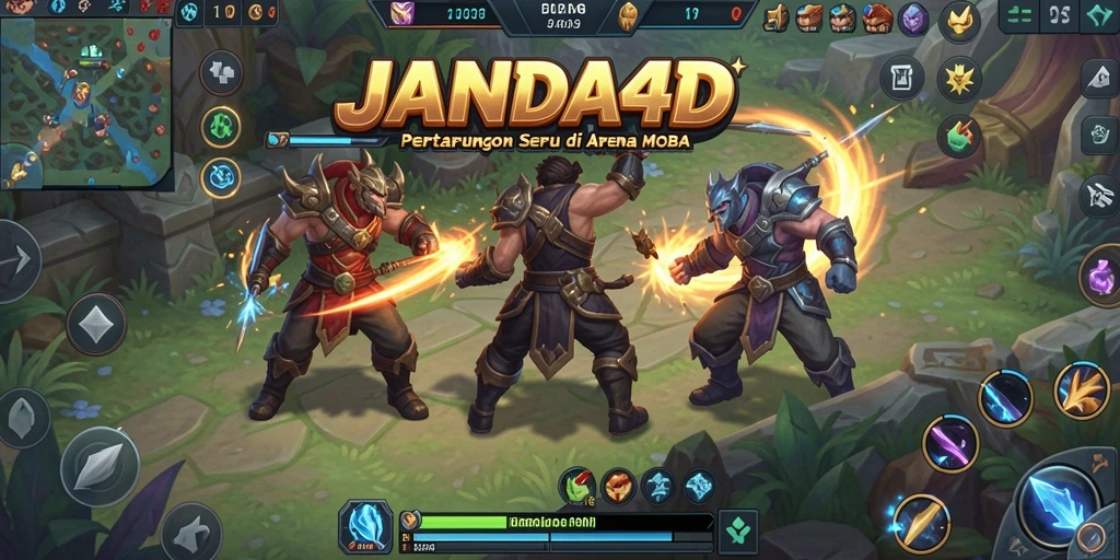 Tampilan aksi seru di dalam permainan JANDA4D yang penuh strategi.