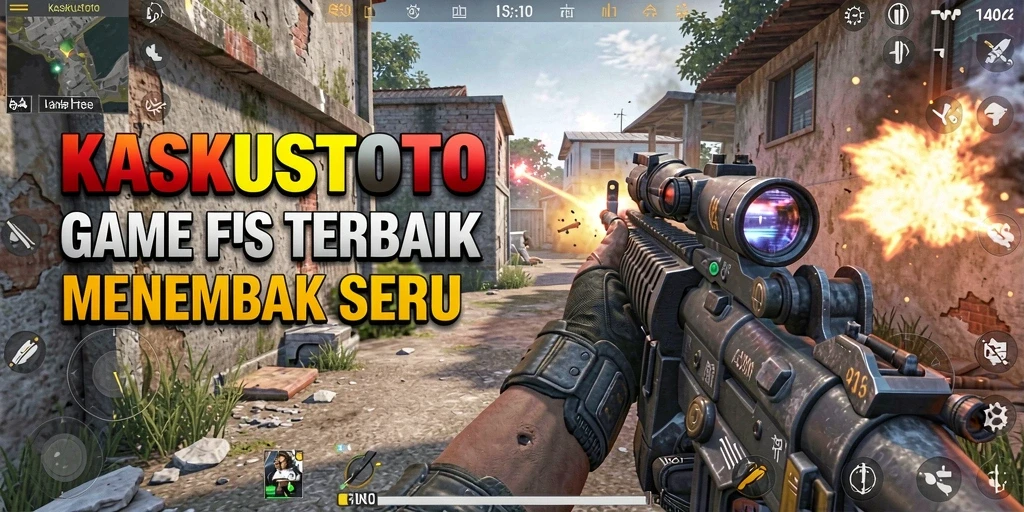 Tangkapan layar KASKUSTOTO menampilkan aksi menembak seru dengan efek grafis tinggi.