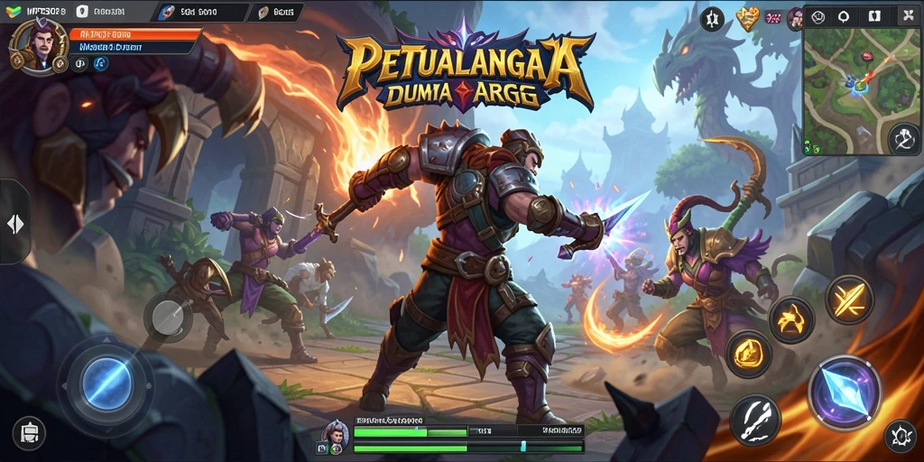Screenshot MPO303 menampilkan aksi pertarungan yang intens dan grafis yang menawan.