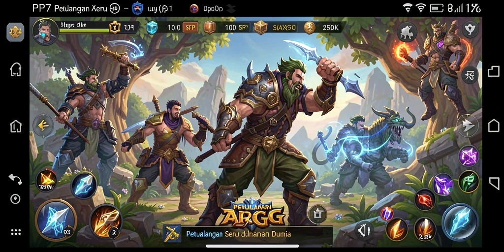 Screenshot menunjukkan aksi mendebarkan dalam gameplay ARPG