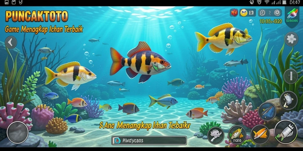 Tangkapan ikan yang mempesona dalam gameplay PUNCAKTOTO.