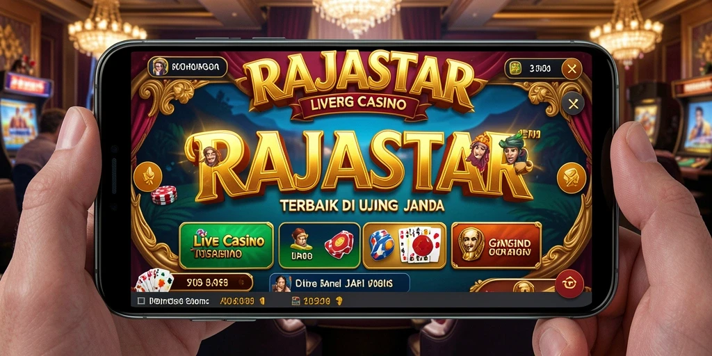 Tampilkan gameplay seru di RAJASTAR dengan dealer langsung.