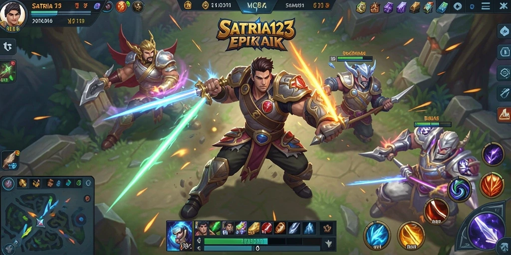 Tampilan gameplay menegangkan di SATRIA123 dengan strategi tim.