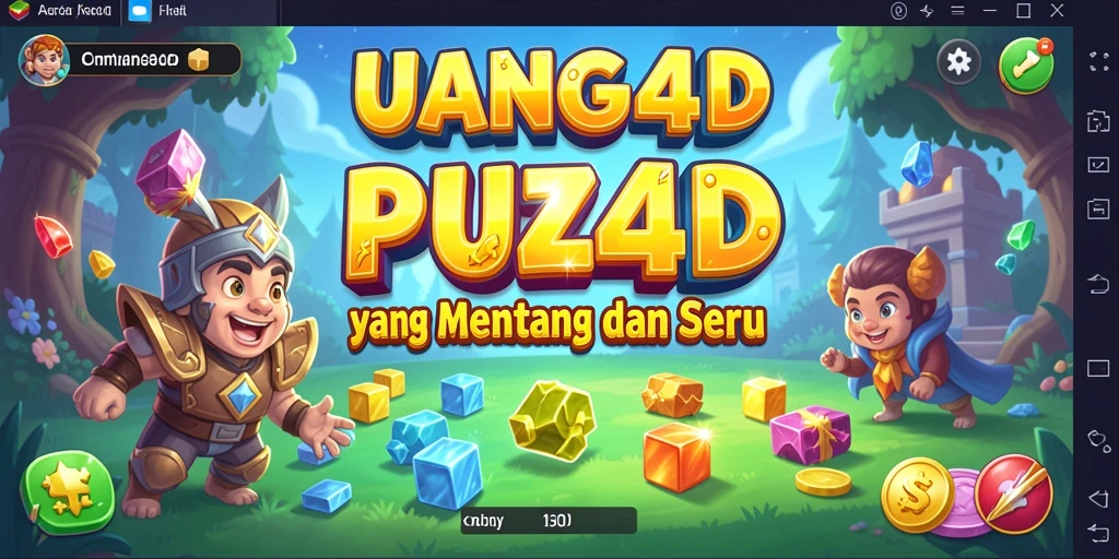 Tampilan screenshot UANG4D memperlihatkan gameplay puzzle yang seru dan menantang.