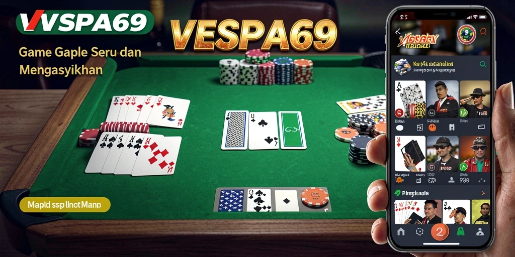 Tampilan gameplay seru dalam VESPA69 dengan desain yang menarik.