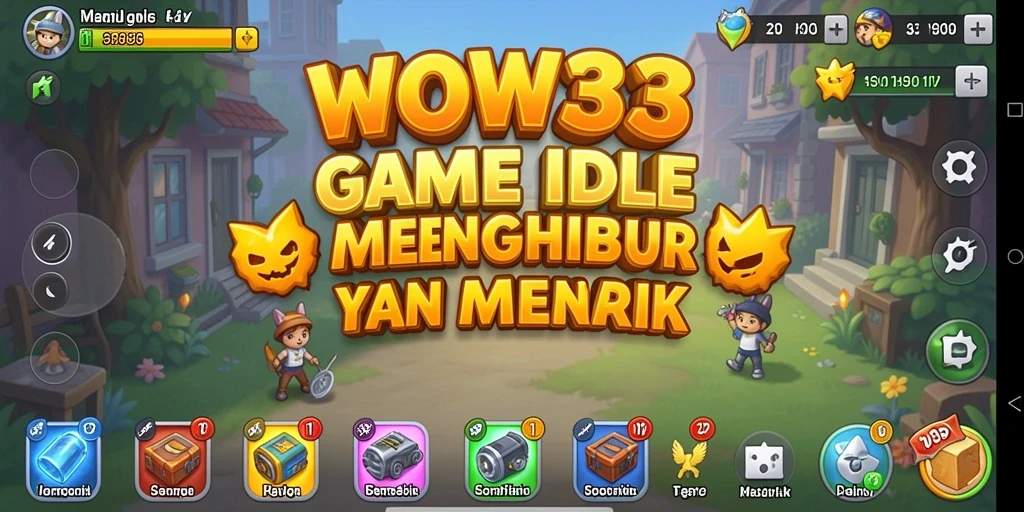 Tampilan permainan WOW33 yang menarik dengan elemen idle yang memikat.
